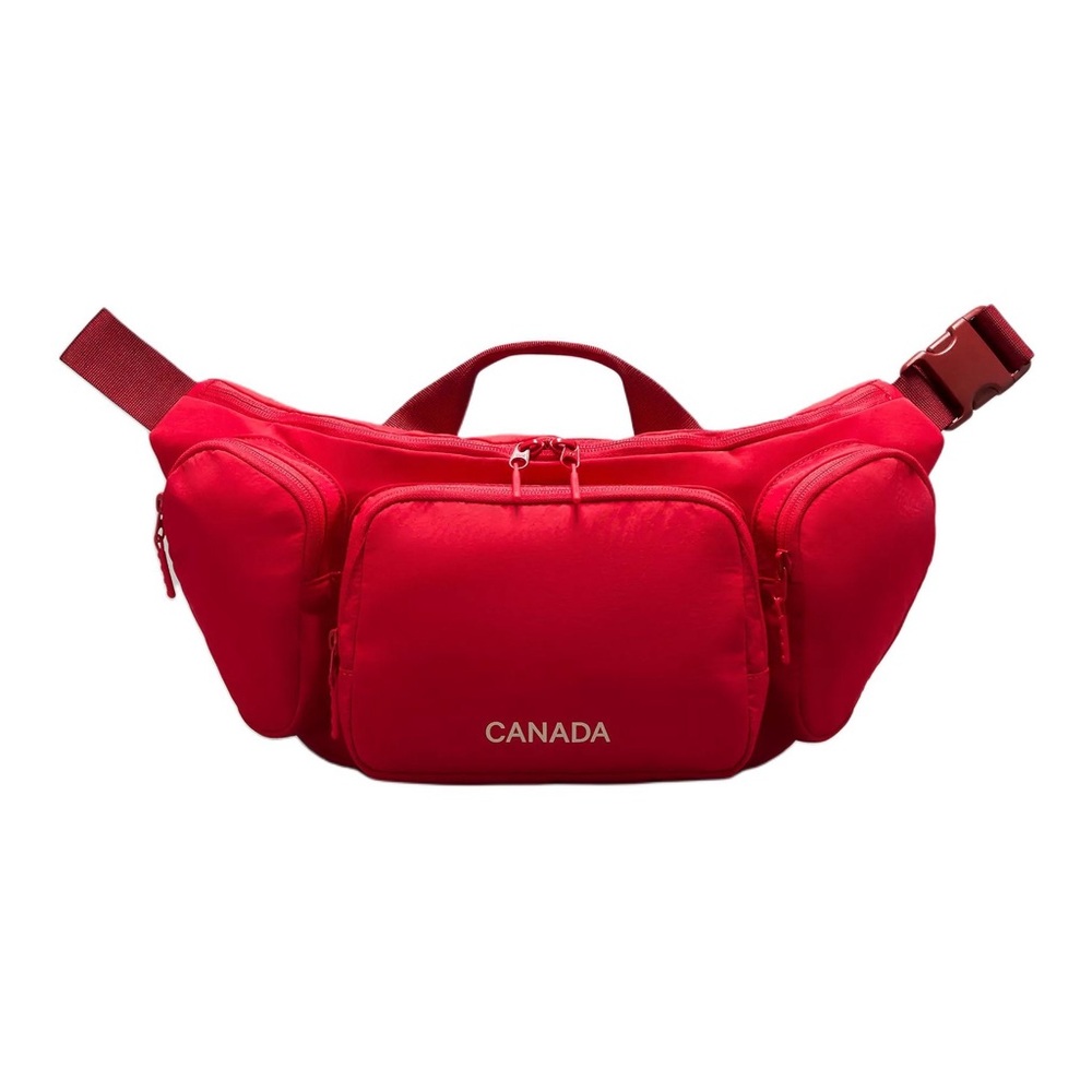 New Exclusive Lululemon Team Canada Utility Crossbody Bag 6.5L - Spicy Red